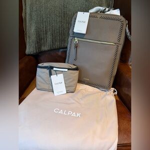 Calpak NWT Taupe Commuter Set- discontinued color